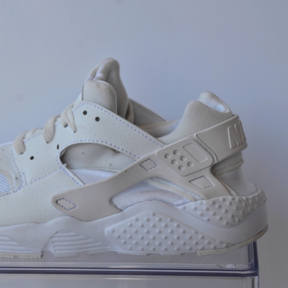 Nike Huarache Run Little Kids' Shoe Size 2Y | White/Pure Platinum/White - Picture 5 of 9